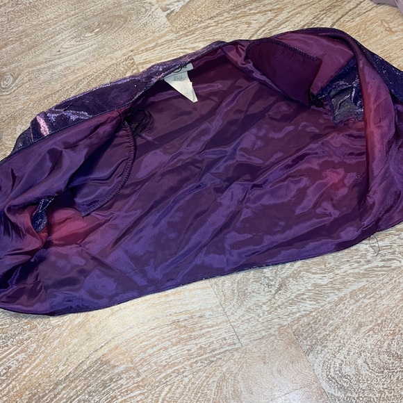 Vintage Steppin out bolero jacket purple lame - Picture 6 of 6